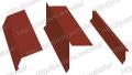 ЛАМИЕРА Планка торцевая Шинглас пластизол RAL 8014 коричневая (100х25х130х15мм) Арт.:GCH-0055